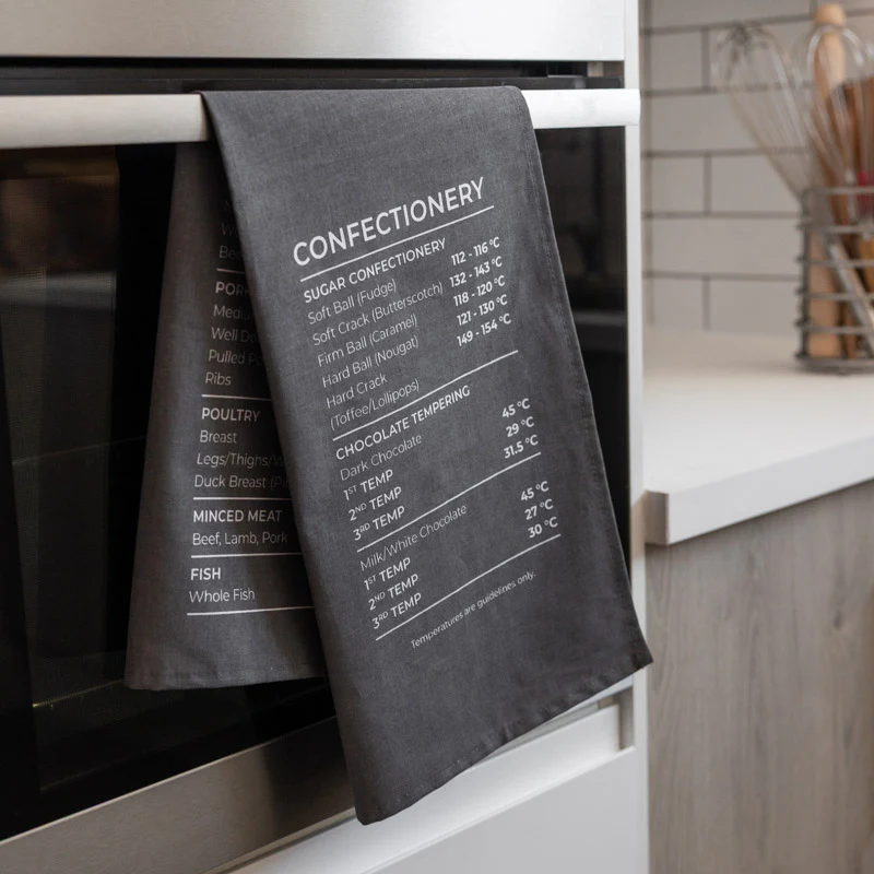 Cooking Temperature Chart Tea Towel - Image 4